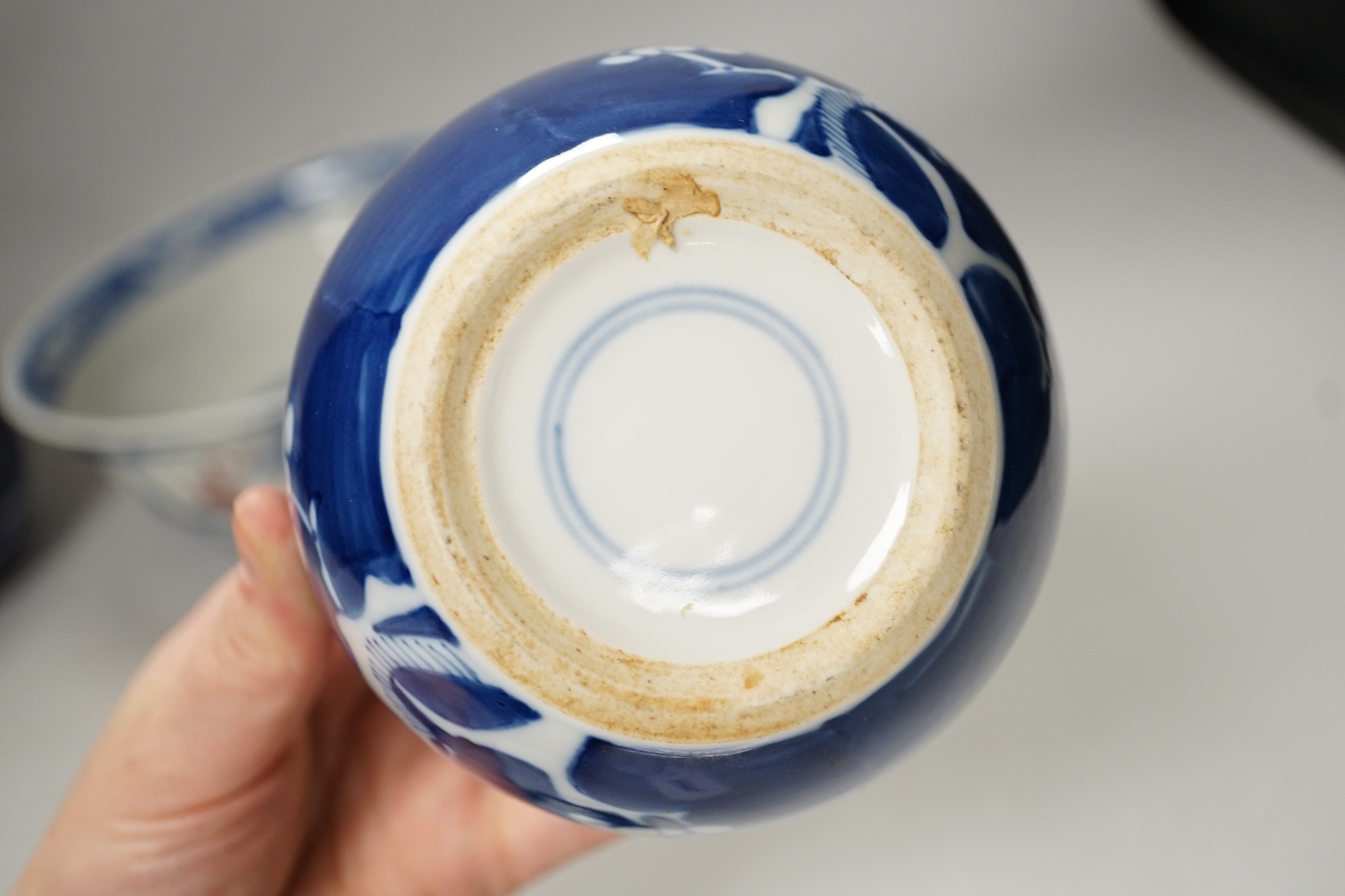 A quantity of various Chinese ceramics including blue and white jars, a ‘dragon’ bowl etc.